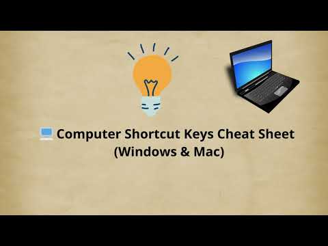 Life hacks EP01💻 10+ Computer Shortcut Keys Windows & Mac – Save Time & Boost Productivity! ⌨️