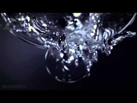 Martini splash in slow motion, 3D CG