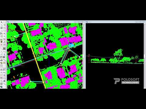 3D Vectorization of Power Utility Catanary - Aerial LiDAR
