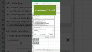 Enhancing Conditional Formatting with MOD Function in Excel II #exceledhub #exceltutorialinhindi