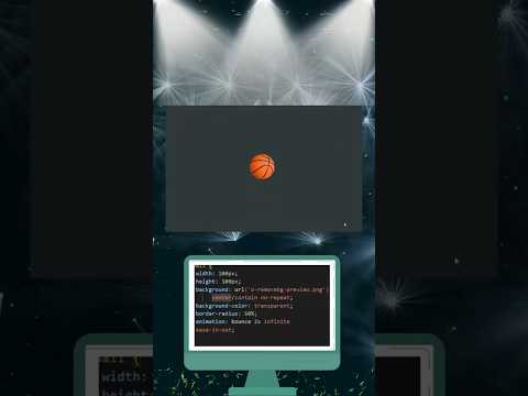 Bouncing Football Animation Using Only HTML & CSS! ⚽✨ #Shorts #coding