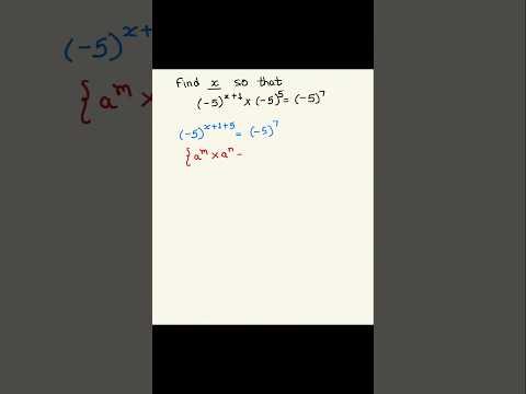 Solve and find x #findx #maths #shortvideo #shorts #short #fyp #ganit #exam #exponents #mathstricks