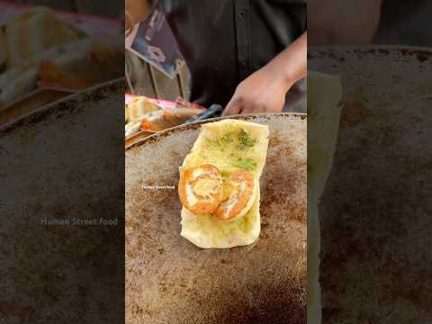 Boil Egg Pav Only ₹17 #streetfood #humanstreetfood #shorts #Egg