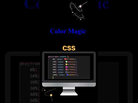 create Text colour magic 🪄 using html css 🎩