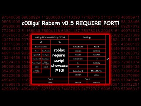 Roblox Require Script Showcase #10 | c00lgui Reborn v0.5