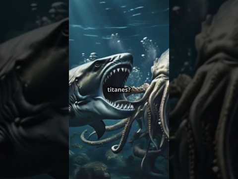 ¿QUIÉN GANARÍA? ¡Kraken vs Megalodónr! #batallaépica #animales #dinosaurios