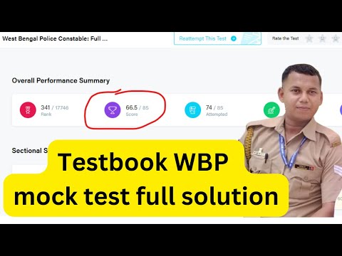 WBP constable full mock live. Testbook. WBP mock solution best approach. #wbp #wbcs @Mathemanic