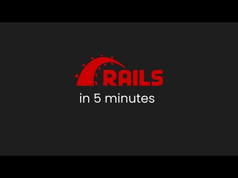What I can do with Ruby on Rails in 5 minutes