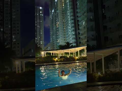 Night Swimming with my Son #shorts #family #bonding #swimming #pool #shortvideo