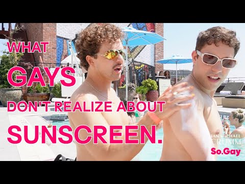 What Gays Don't Realize About Sunscreen - My Pool Party with So.Gay