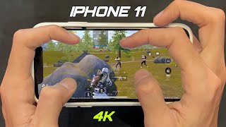 IPHONE 11 HANDCAM IN 2025 🔥/Smooth+Extreme PUBG Gaming Test😍/ NEW IOS 18.5 Livik Gameplay!
