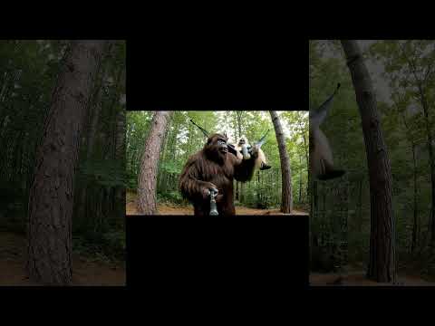 We are drunk. 🍺 #bigfoot #bigfootvlog #bigfootai #ai #yeti #funny #lifeisbutadream #gorilla