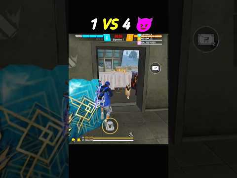 1 vs 4 Clutch #shorts #freefire