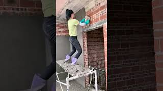 Efficient process of plastering walls