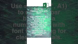 Make In-Cell Bar Charts with REPT! #excel #visualization