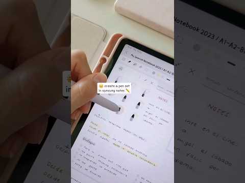 SAMSUNG NOTES ✏️ Tips and Tricks - Create a Pen Set Tutorial #digitalplanning #samsungnotes