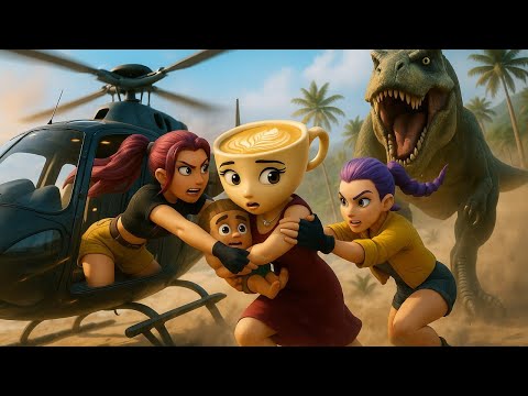 🚢🦖 Luxury Cruise Disaster: Cappucina Family STRANDED on T-REX Island! #brainrot #tungtungtungsahur