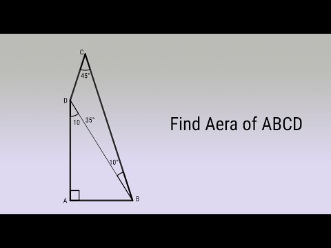 Find Area of Quadrilateral ABCD. | a nice geometry problem.