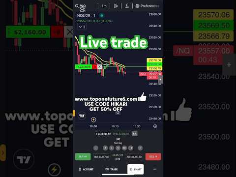 Live trade NQ nasdaq #trading #fyp #live #livetrading