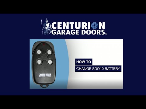 How To Change Sectional Door Hand Transmitter Battery Model SDO10