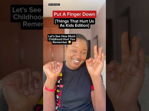 Put a finger down, Things that hurts us as kids edition #shorts #fingerdown #putafingerdown