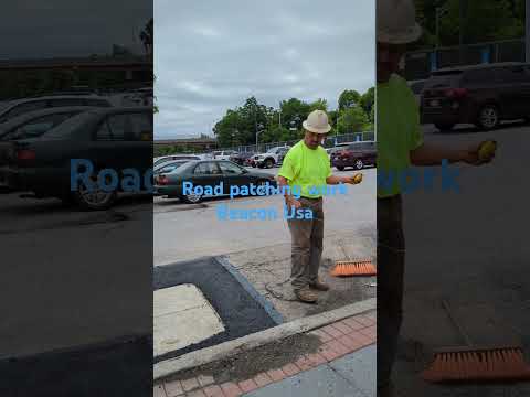 asphalt patching work