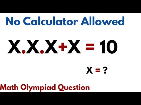 No Calculator Allowed | A Nice Math Olympiad  Question |