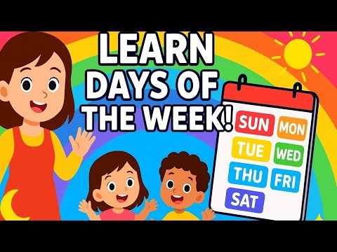 Days of the Week for Kids 📅 | Learn 7 Days with Fun Songs & Animation | Preschool Learning