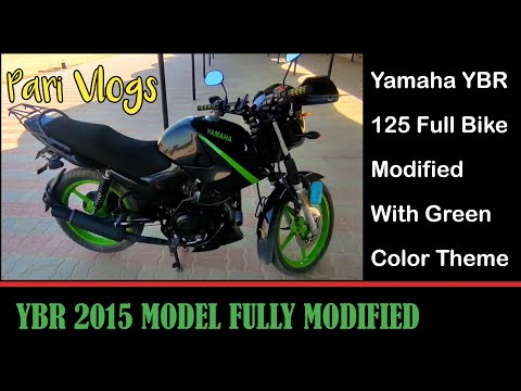 Yamaha YBR 125 Full Modified With Green Color Theme | Pari Vlogs