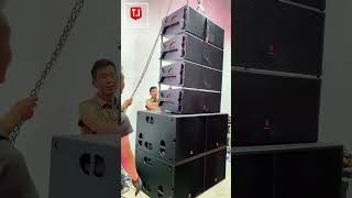 LA212P Dual 12” 3-Way Active Line Array System Setup #dj #music #linearray #tiproaudio