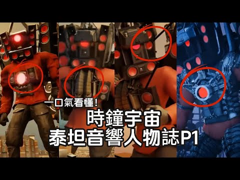 一口氣看懂，泰坦音響人物志！令變種馬桶聞風喪膽的存在！逐幀解析時鍾宇宙1-77集隱藏劇情和所有彩蛋！