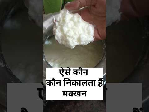 ऐसी कौन कौन निकालता हैं मक्खन #buttercream #testybutter#homemadebutter #cowbutter#healthtips