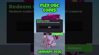 FLEX UGC CODES JANUARY 2026#roblox #ugcdontmoverobloxcode #shortsviral #robloxedit #viral #giveaway