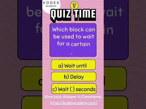 Scratch Quiz time with Kodex Academy #scratch  #education #learning #funlearning #coding #quiz