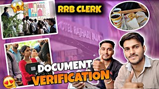 rrb clerk document verification jodhpur 2026 😍 #rrbclerk #documentverification #bankerslife 
