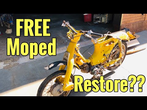 FREE - Moped!! Should I restore it?