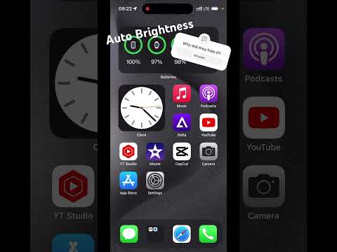 How to toggle auto brightness! #techtips #iphone #iphonetipsandtricks #like #iphonehelp