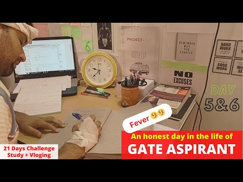 Day-5&6 || 21 days challenge📚|study vlog | an honest day in the life of gate aspirants