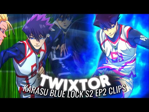 Karasu Tabito TWIXTOR Clips 4K | Blue Lock Season 2 Episode 2