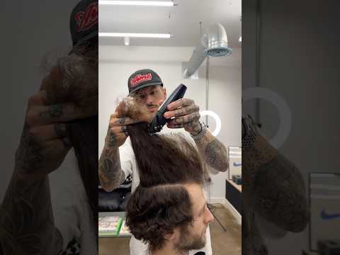 ‘Haircut transformation’ 3 years without a haircut! Styled using Rascals Clay #barber #curlyhair