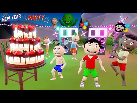 Pagal Bittu Sittu 163 | Bittu Ka New Year Party Cartoon | Happy New Year 2024 Cartoon