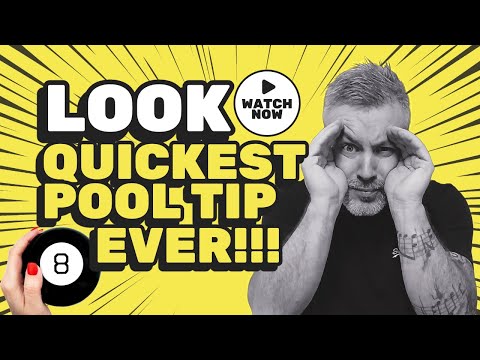 1 POOL TIP in 1 MINUTE - AWESOME