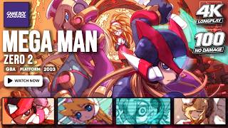 [100% & NO DAMAGE] Mega Man Zero 2 | All Cyber Elves | 100 Points | GBA LONGPLAY | FULL GAME | 4K