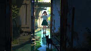 A Door to the Sky – Anime Short Inspired by Suzume (すずめの戸締まり) | CSA Aesthetic Vibes #shorts #suzume