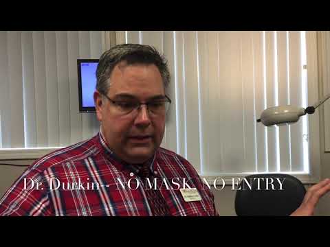 Dr Durkin - PLEASE NO MASK NO ENTRY