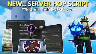 NEW Blox Fruits Script - Auto Server Hop For Auto Raid Bosses, Auto Full Moon, Auto TTK Working 100%
