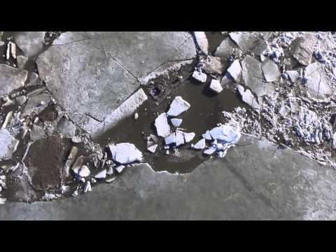 Frozen River Break Up