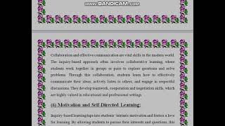 AIOU solved assignment B.ed (Spring 2023)  code 8601 Q#4 merits and demerits of inquiry approach