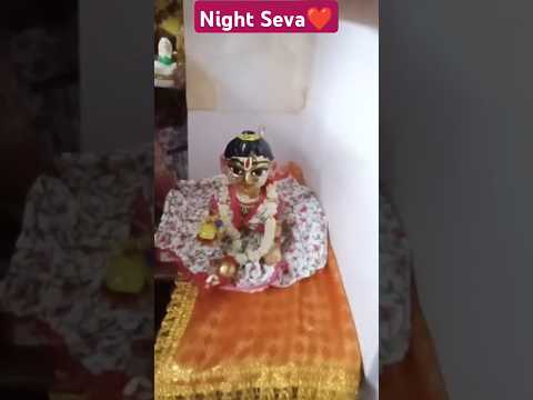 Laddu Gopalji Night Seva Routine🌸❤️#harekrishna#radheradhe#radhekrishna#krishnaji#laddugopalji