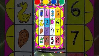 Learning numbers 1-8 with fun visual drawings! ✨ #kidslearning #preschool #shorts #numbers
